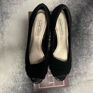 Black Wedge Heel